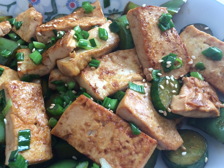 Fried Tofu and Green Peppers