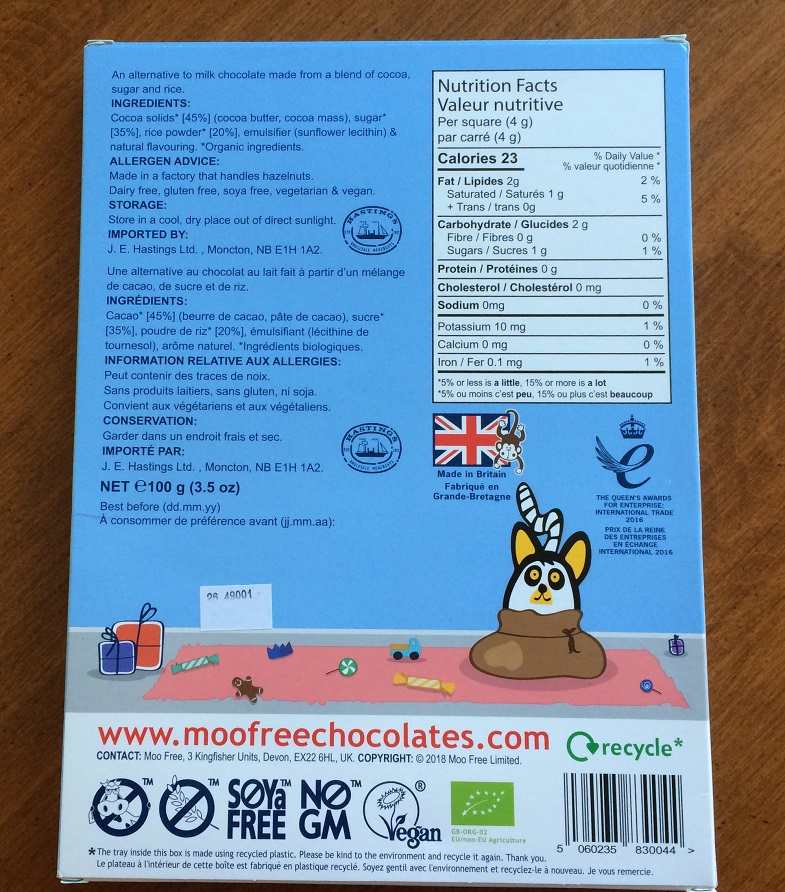 back of moo free advent calendar