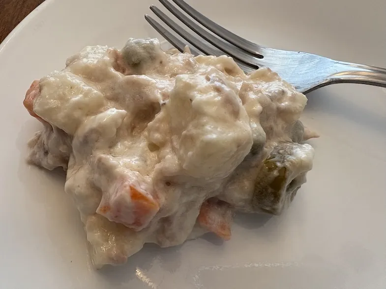 Carretilla's gluten-free potato salad on a plate