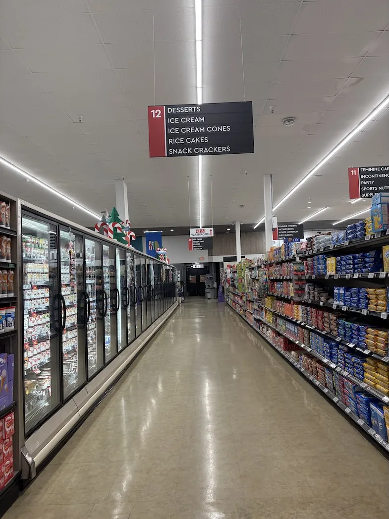 Safeway Ice Cream and Dessert Aisle