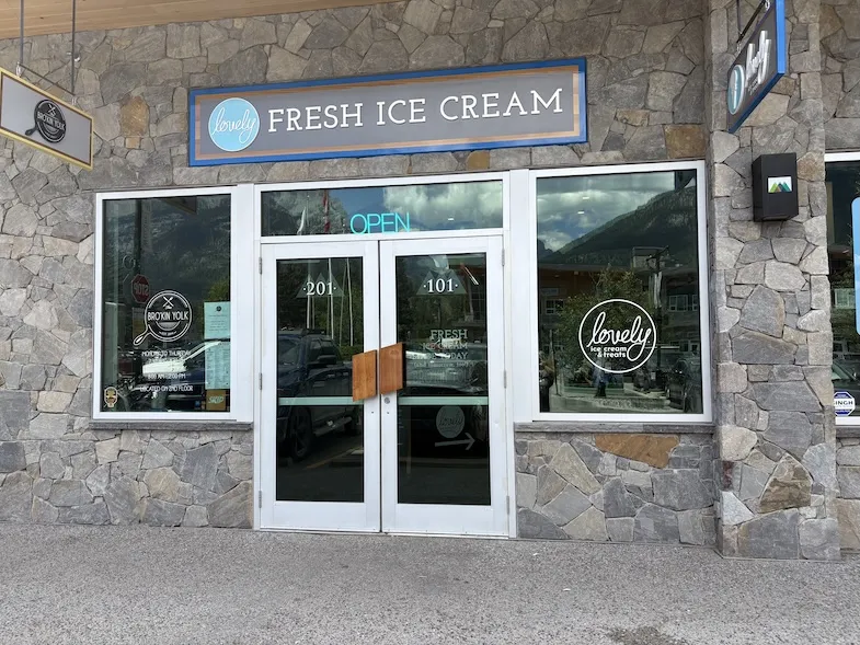 Lovely Ice Cream & Treats back entrance