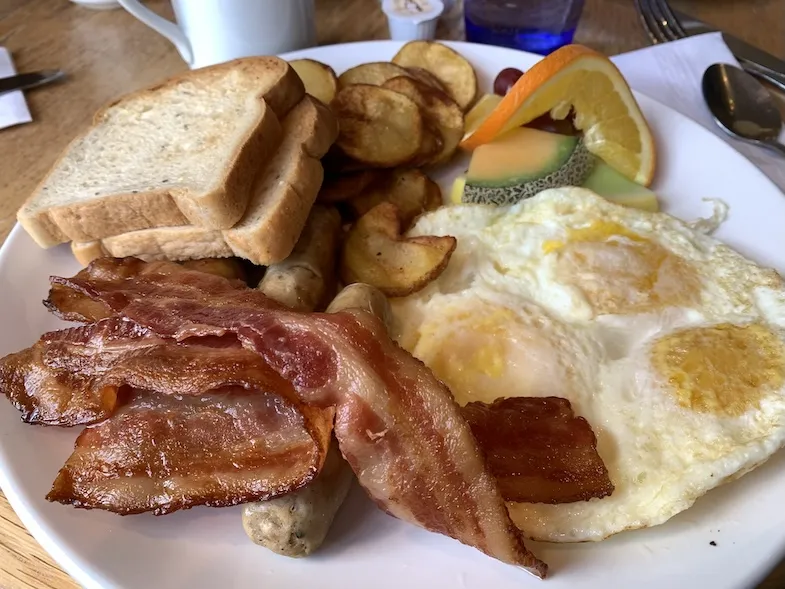 gluten-free breakfast at Chez Francois