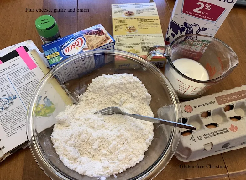 gluten-free Christmas bisquit ingredients
