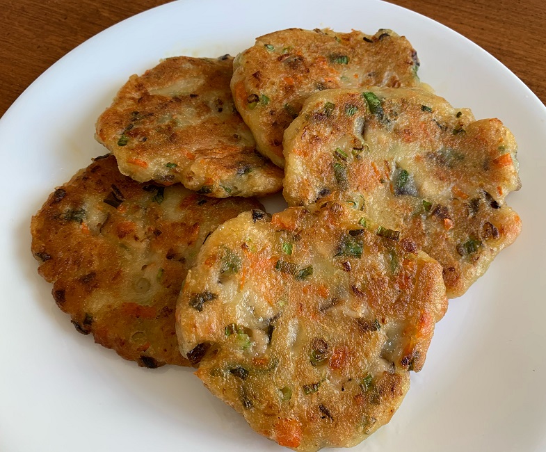 Gluten-Free Fried Daikon Tofu Mochi Patties Recipe