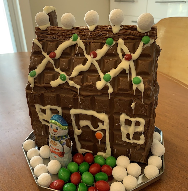 Gluten-Free Christmas Chocolate Bar House