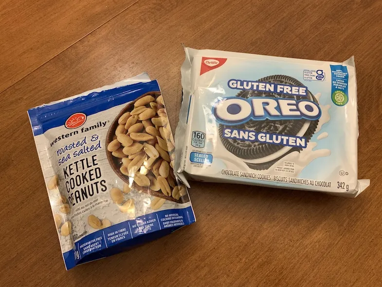 gluten-free-oreo-cookies and nuts