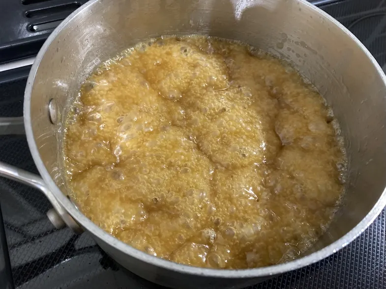 melted butter and sugar