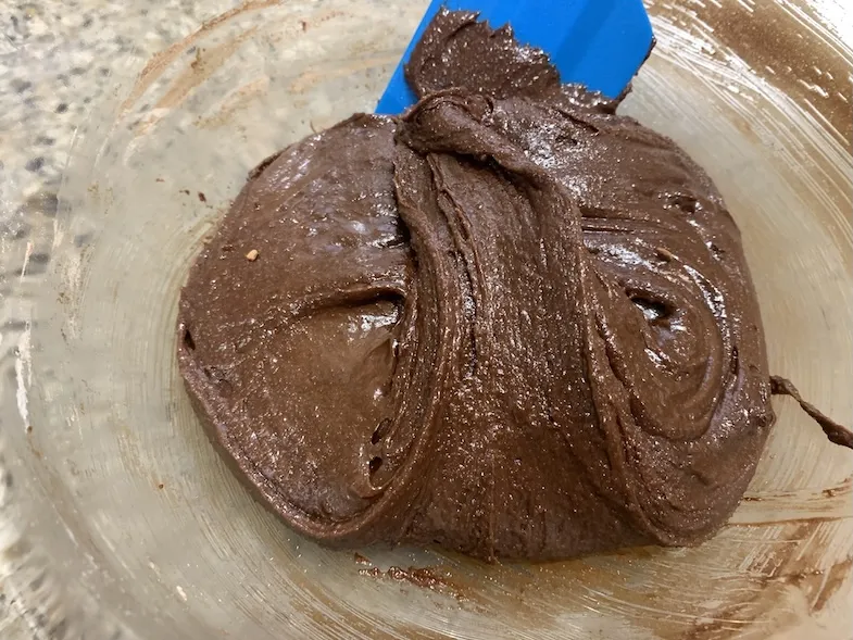gluten-free Chocolate Crinkle Cookies dough