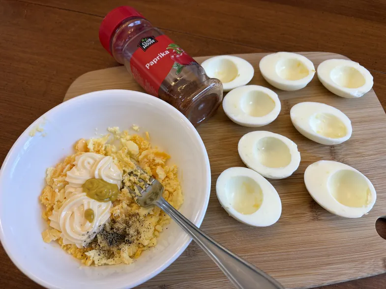 preparing the filling