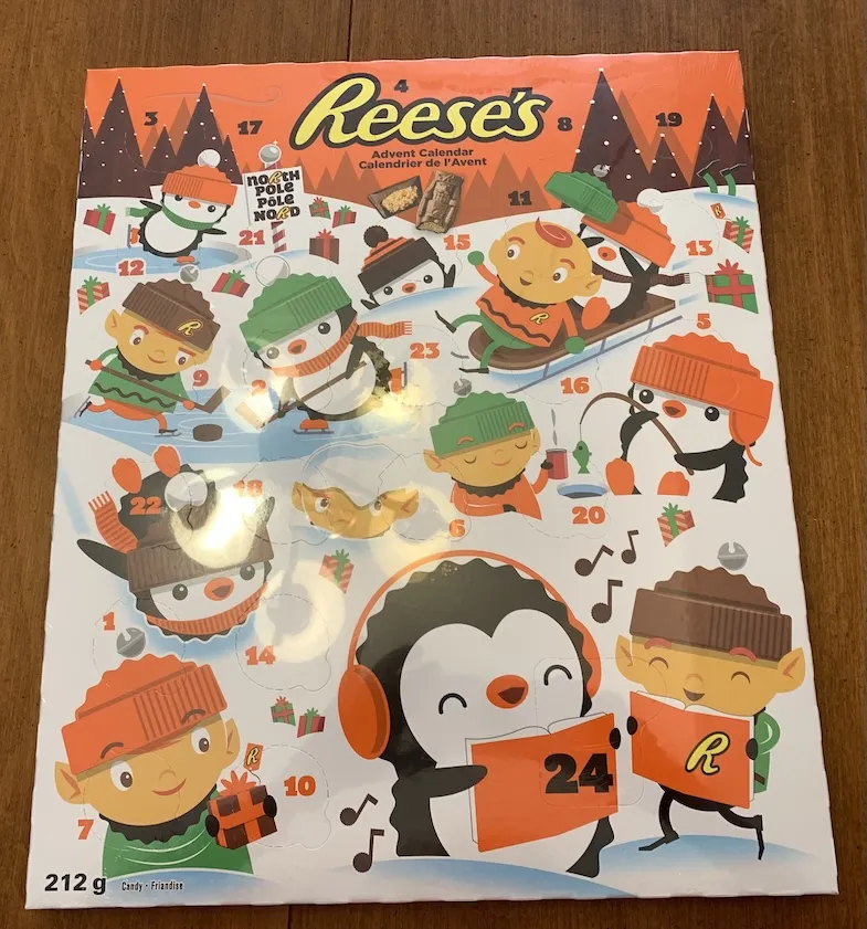 gluten-free Reese's Advent Calendar