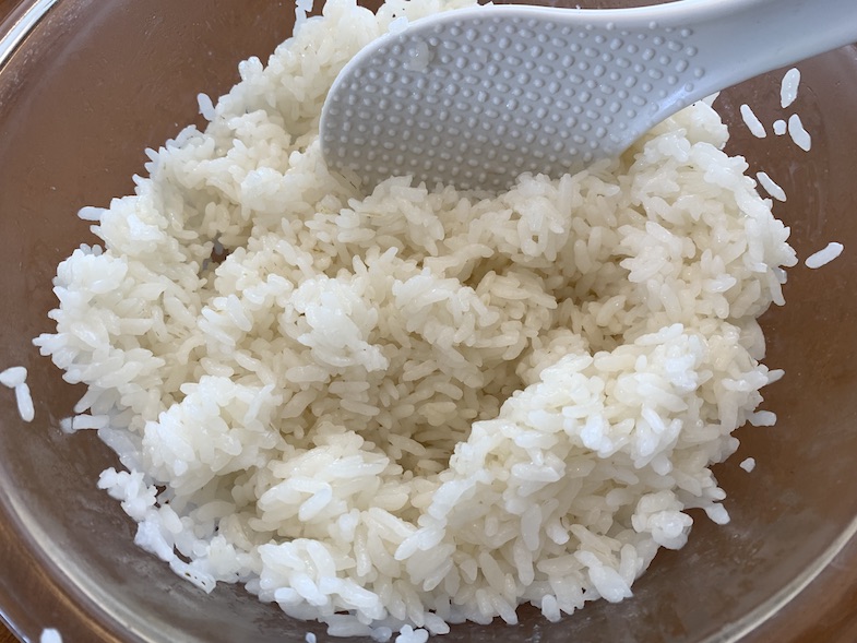 Making sushi rice. Naturally gluten-free.