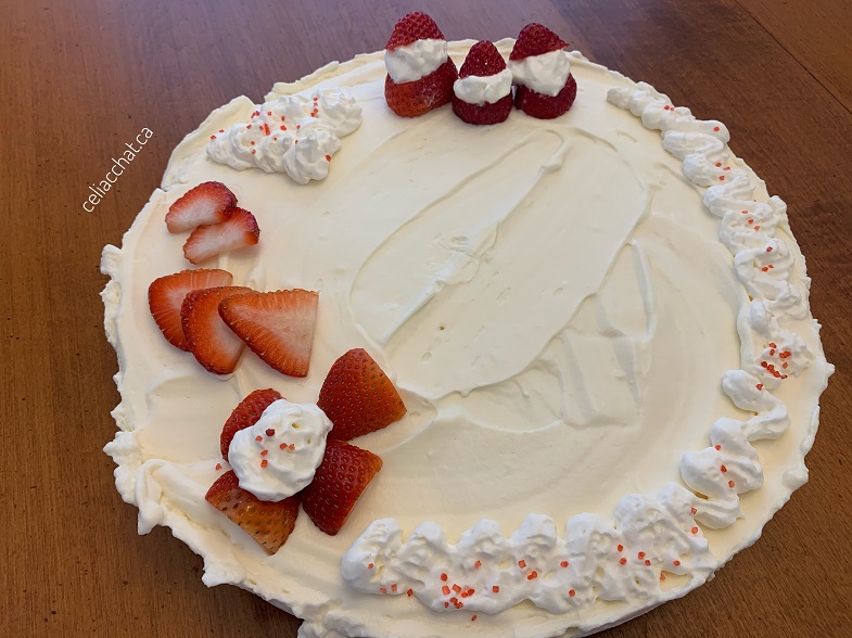 I tried making a no bake gluten-free cheesecake.