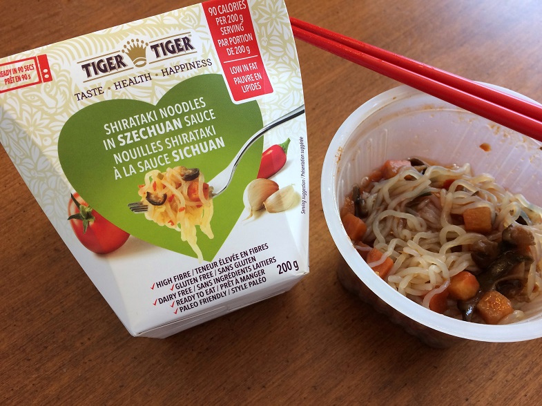 Review of Tiger Tiger's gluten-free Shirataki Noodles in Szechuan Sauce