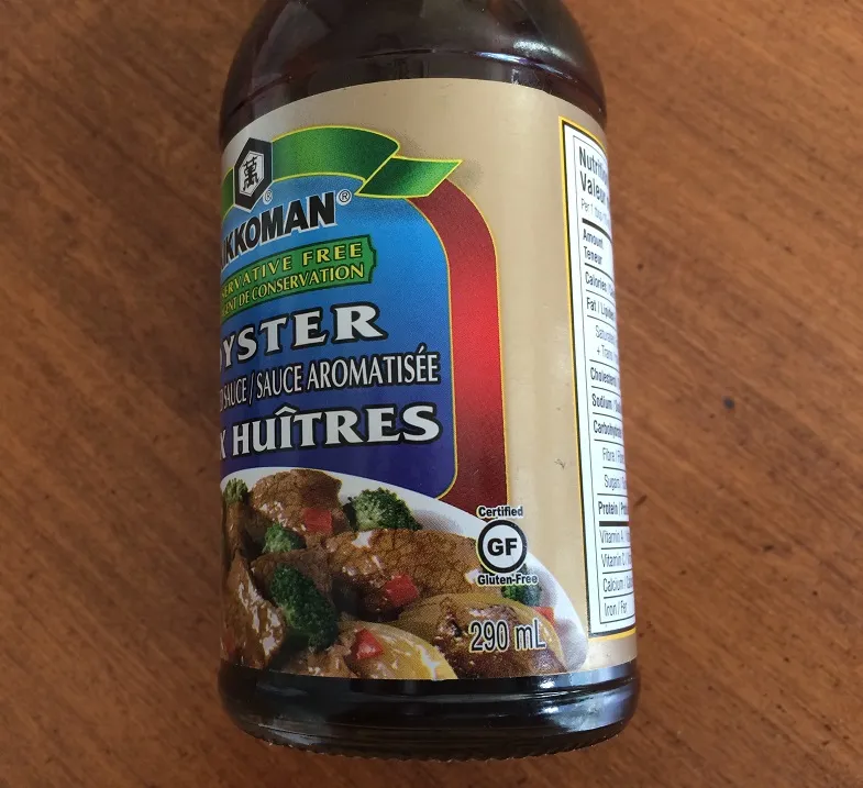 gluten free oyster sauce label
